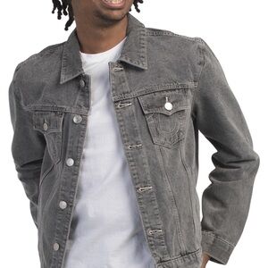 True Religion Charcoal Denim Jacket